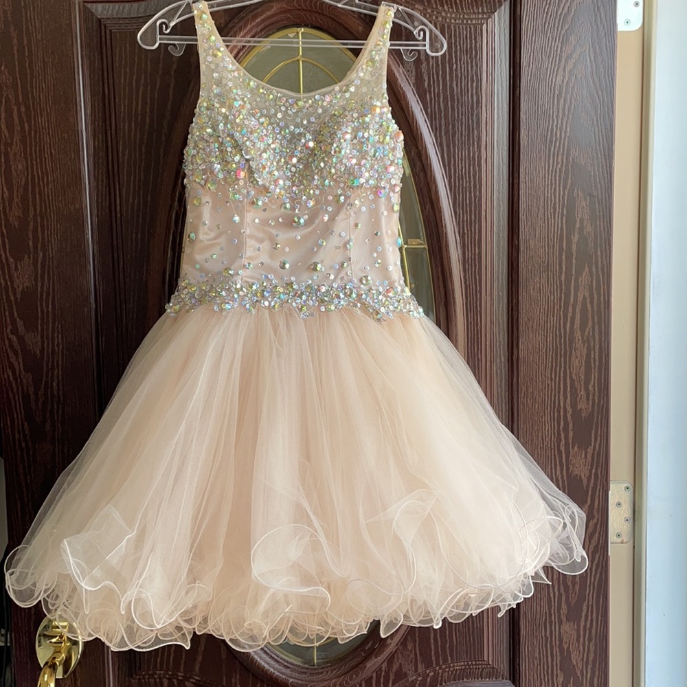 Let’s Fashion Champagne Cocktail Dress
